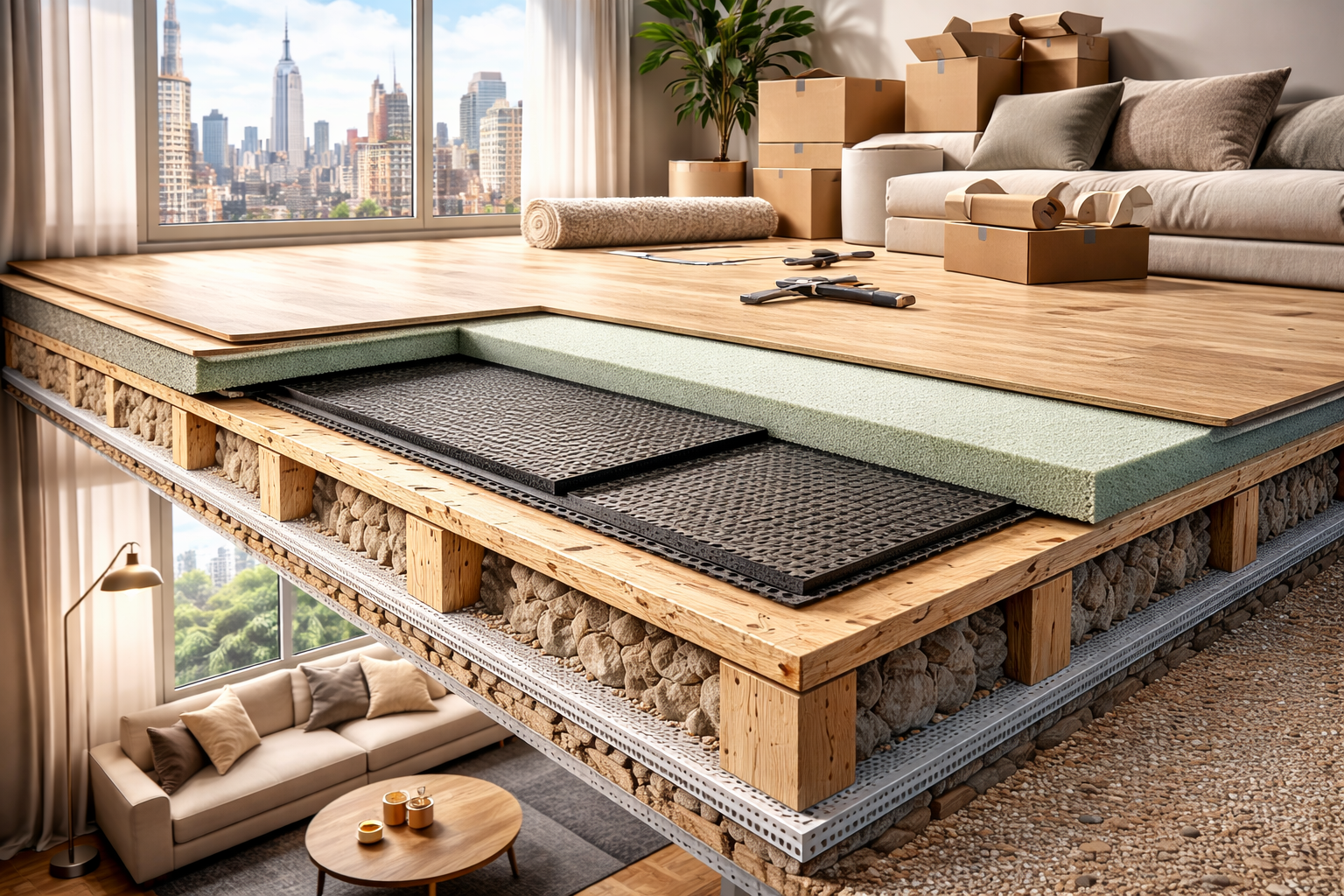 How to Reduce Noise Between Floors in NYC Multi-Story Buildings